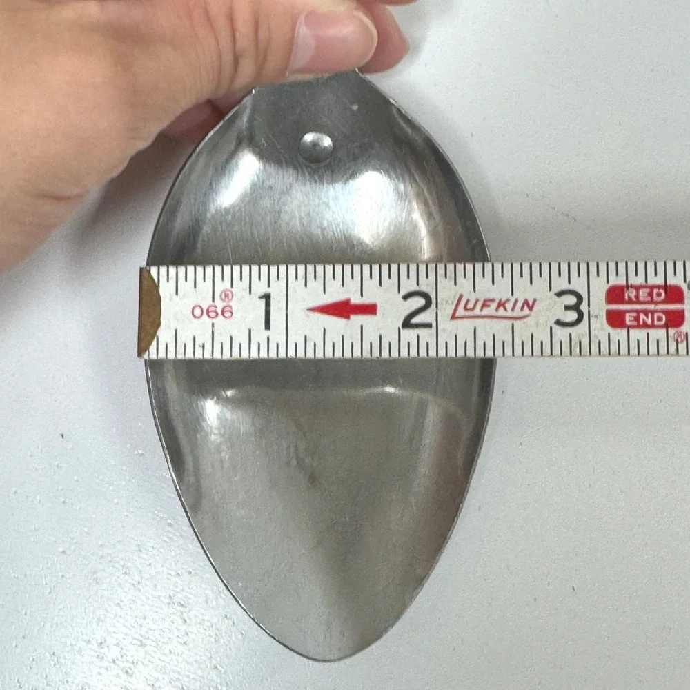 Vtg Cutco No 12 Serving Spoon Stainless Steel Offset Brown Marbled Handle USA